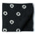 Precut 0.75 meters -Black & White Double Ikat Pochampally Woven Cotton Fabric