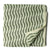 Precut 0.75 meters -Green Ikat Pochampally Woven Cotton Fabric Wave Pattern
