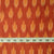 Precut 1meter - Orange Mercerised Ikat Pochampally Woven Cotton Fabric