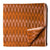 Orange Mercerised Ikat Pochampally Woven Cotton Fabric