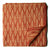 Orange Mercerised Ikat Pochampally Woven Cotton Fabric