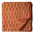 Precut 0.75 meters -Orange Mercerised Ikat Pochampally Woven Cotton Fabric