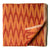 Precut 1 meters -Orange Mercerised Ikat Pochampally Woven Cotton Fabric