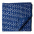Precut 0.75 meters -Blue Mercerised Ikat Pochampally Woven Cotton Fabric