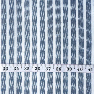 Precut 1meter - Blue Ikat Pochampally Woven Cotton Fabric