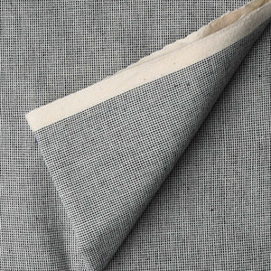 Precut 0.75 meters -Grey Ikat Plain Pochampally Woven Cotton Fabric