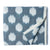 Precut 0.75 meters -Blue & Off white Ikat Pochampally Woven Cotton Fabric
