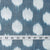 Blue & Off white Ikat Pochampally Woven Cotton Fabric