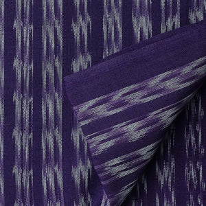 Blue Ikat Pochampally Woven Cotton Fabric 1m