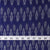 Precut 0.75 meters -Blue Mercerised Ikat Pochampally Woven Cotton Fabric