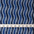 Precut 1 meters -Blue Ikat Pochampally Woven Cotton Fabric Wave Pattern