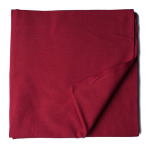 Precut 1 meters -Red Ikat Plain Pochampally Woven Cotton Fabric
