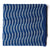Blue Ikat Pochampally Woven Cotton Fabric Wave Pattern