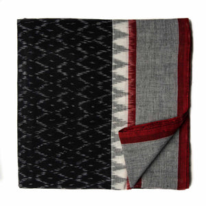 Ikat Cotton Fabric with Temple Border