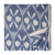 Blue and White Ikat Pochampally Woven Cotton Fabric