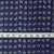 Precut 1 meter -Blue Ikat Pochampally Handloom Cotton Fabric