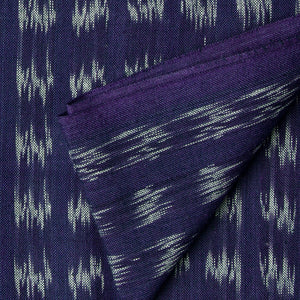 Precut 1 meter -Blue Ikat Pochampally Handloom Cotton Fabric