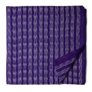 Purple Ikat Pochampally Handloom Cotton Fabric