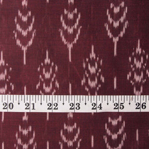 Precut 0.75 meters -Mercerised Ikat Pochampally Handloom Cotton Fabric