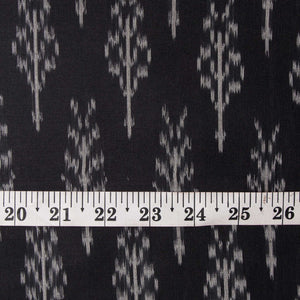 Precut 1meter - Mercerised Ikat Pochampally Handloom Cotton Fabric