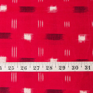 Precut 1 meter -Double Ikat Pochampally Woven Cotton Fabric