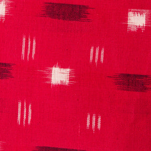 Precut 1 meter -Double Ikat Pochampally Woven Cotton Fabric