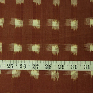 Precut 1meter - Double Ikat Pochampally Woven Cotton Fabric