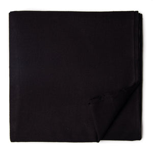 Black Ikat Plain Woven Cotton Fabric