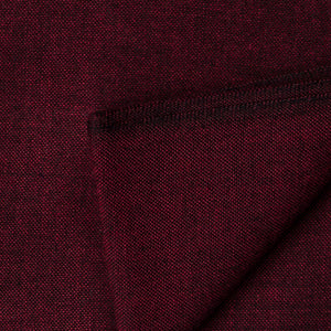 Maroon Ikat Plain Woven Cotton Fabric