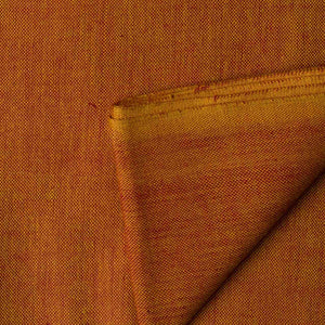 Precut 0.25 meters -Orange Ikat Plain Woven Cotton Fabric