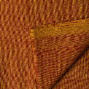 Precut 0.50 meters -Orange Ikat Plain Woven Cotton Fabric