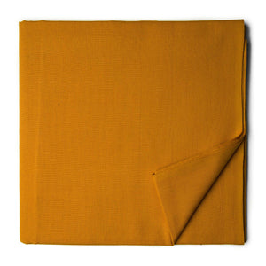 Precut 1 meter -Turmeric Ikat Plain Woven Cotton Fabric