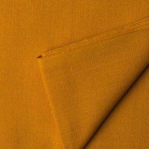 Precut 0.75 meters -Turmeric Ikat Plain Woven Cotton Fabric