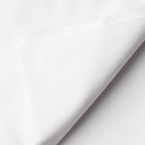 White Ikat Plain Woven Cotton Fabric