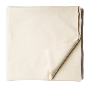 Precut 0.50 meters -Off White Ikat Plain Woven Cotton Fabric