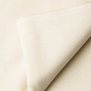 Precut 0.25 meters -Off White Ikat Plain Woven Cotton Fabric
