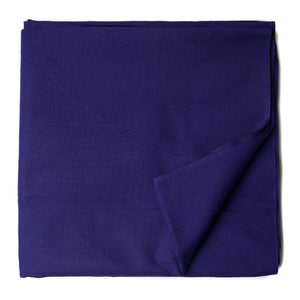 Precut 1 meters -Blue Ikat Plain Pochampally Woven Cotton Fabric