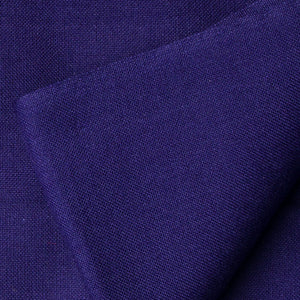 Precut 1 meters -Blue Ikat Plain Pochampally Woven Cotton Fabric