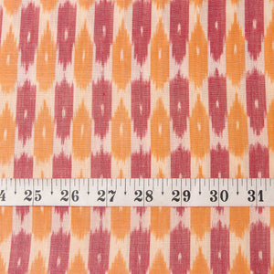 Precut 0.75 meters -Ikat Pochampally Woven Cotton Fabric