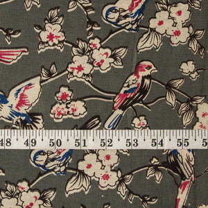 Precut 0.75 meters -Kalamkari Screen Printed Cotton Fabric