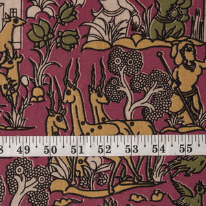 Kalamkari Screen Printed Cotton Fabric