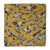 Yellow floral Kalamkari Screen Printed Cotton Fabric  with Bird print