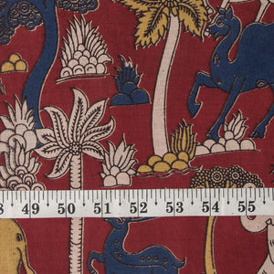 Kalamkari Screen Printed Cotton Fabric