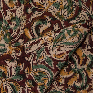 Precut 0.75 meters -Kalamkari Handblock Printed Cotton Fabric