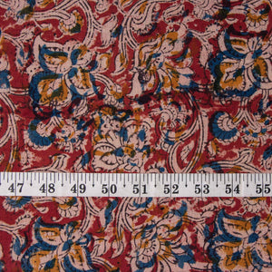 Precut 0.5 meters -Kalamkari Handblock Printed Cotton Fabric