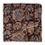 Brown Kalamkari Handblock Printed Cotton fabric with floral print
