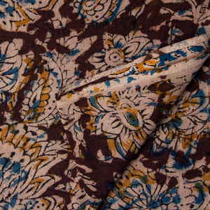 Precut 1 meter -Kalamkari Handblock Printed Cotton Fabric