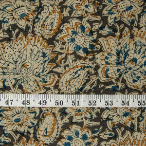 Precut 0.5 meters -Kalamkari Handblock Printed Cotton Fabric