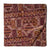 Brown Kalamkari Handblock Printed Cotton fabric with geometrical print