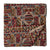 Red Kalamkari Handblock Printed Cotton fabric with geometrical print